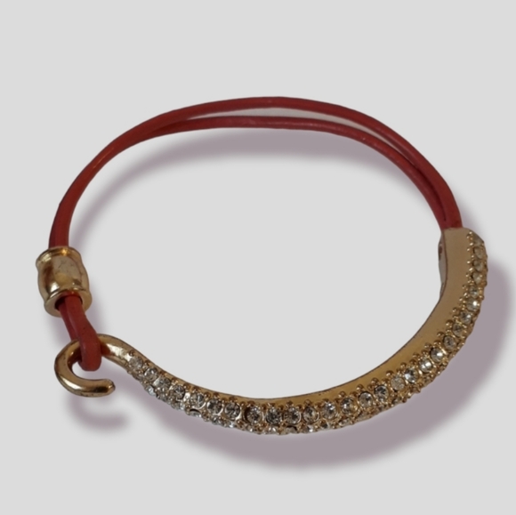 2/$25 Orange/gold bracelet - Picture 1 of 3